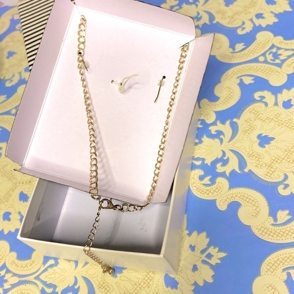 🌷 Mixit🌷 Vintage Gold Toned Multicoloured Bohemian Necklace & Earrings Gift Set - Picture 4 of 5